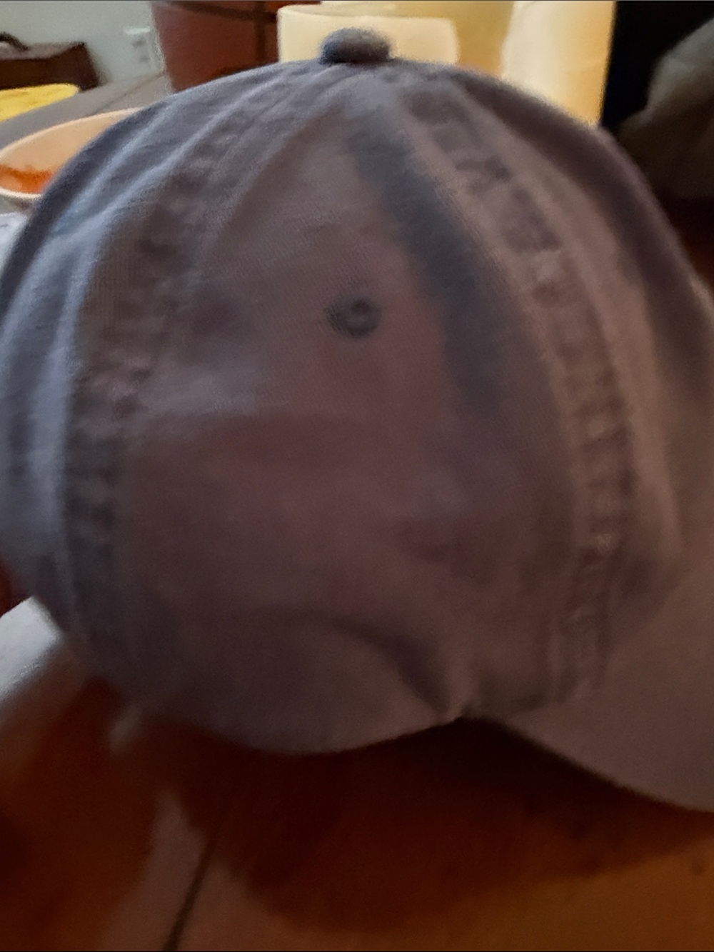 Gray Adjustable Baseball Cap - Picture 4 of 4